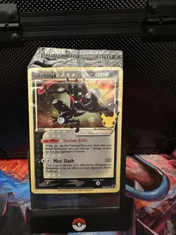 Pokemon Celebrations TCG Greninja Gold Star SWSH144 Black Star Promo Sealed - Image 1