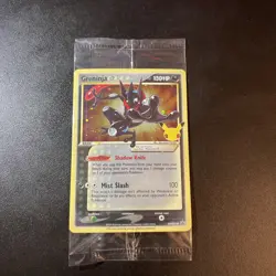 Pokemon Celebrations TCG Greninja Gold Star SWSH144 Black Star Promo Sealed - Image 1