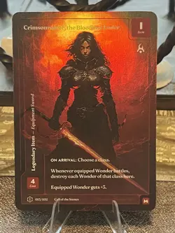 Wonders Of The First Call Of The Stones #013 Crimsonreaver, The Bloodline Ender - Image 1