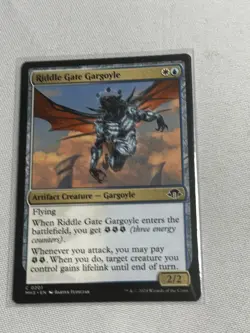 Riddle Gate Gargoyle Non Foil MTG Magic the Gathering Card NMModern MH3 Reg - Image 2