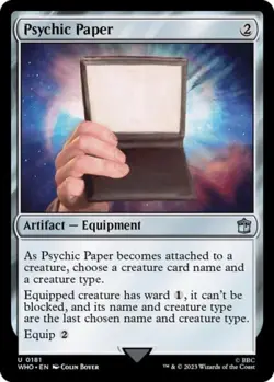 Psychic Paper - Near Mint MTG Universes Beyond: Doctor Who - Image 1