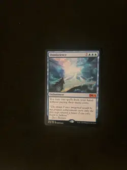 Near Mint Omniscience [M Core Set 2019] CARD #65 MTG MAGIC CARD RARE - Image 1