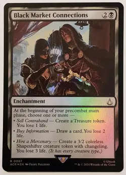 FOIL Black Market Connections ~ Assassin's Creed 0087 MTG - Image 1