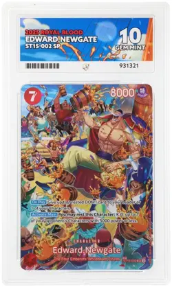 One Piece TCG ST15-002 SP Edward Newgate ACE Gem Mint 10 - Image 3