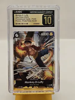 2023 One Piece Monkey D Luffy Promo Pirate Party Volume 3 #P-035 CGC PRISTINE 10 - Image 1