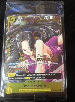 One Piece Boa Hancock Pre Release Event Winner P-115 Sealed Holo Stamp Op-15 - Image 2