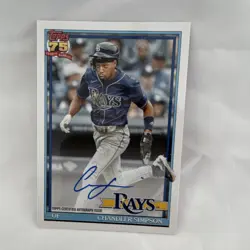 Topps 2026 Series 1 Chandler Simpson Autograph 1991 Insert #91A-CSI Rays - Image 1
