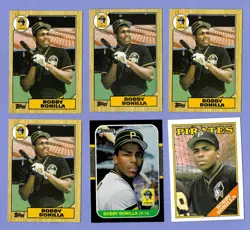 Bobby Bonilla Lot (6) Incl 5 1987 RCs (4 Topps/1 Donruss) Pirates Mets NM-MT+ - Image 1
