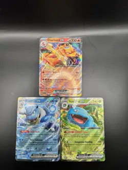 Pokemon EX Holo Card Lot 3 English Standard Charizard Blastoise Venusaur - Image 1
