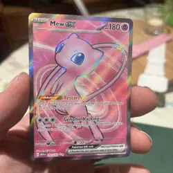 Pokemon Mew EX Ultra Rare TCG Card 193/165 Scarlet and Violet 151 Series - Image 2