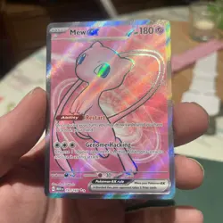 Pokemon Mew EX Ultra Rare TCG Card 193/165 Scarlet and Violet 151 Series - Image 3