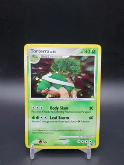 Torterra 17/130 Diamond & Pearl Base Set Holo Rare HP/MP Pokemon Card - Image 1