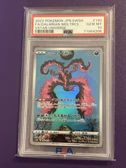 Pokemon Card PSA 10 Galarian Moltres AR 190/172 S12a VSTAR Universe Japanese - Image 1