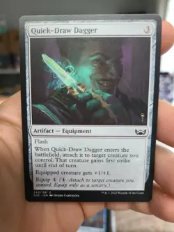 Quick-Draw Dagger SNC MTG 243/281 Magic the Gathering Card MINT Free Shipping - Image 2
