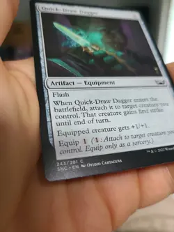 Quick-Draw Dagger SNC MTG 243/281 Magic the Gathering Card MINT Free Shipping - Image 3