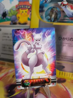 Pokemon Karte Card Holo Mewtwo Mewtu Zukan Card 2004 Bandai japanese NM- - Image 1