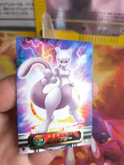 Pokemon Karte Card Holo Mewtwo Mewtu Zukan Card 2004 Bandai japanese NM- - Image 2