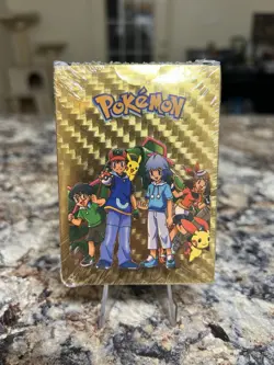 Pokemon TCG GX Foil Gold Cards 55-Piece Sealed Pack with Fan Art - Image 1