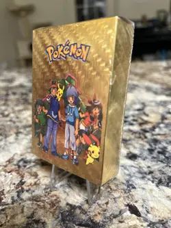 Pokemon TCG GX Foil Gold Cards 55-Piece Sealed Pack with Fan Art - Image 2