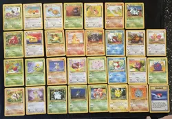 Jungle Set Pokemon Cards Bundle No Duplicates 1999 WOTC Vintage x31 MINT-LP - Image 1
