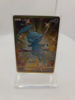 Pokemon TCG Celebrations Mew Gold Full Art Holo Card 25/25 Secret Rare - Image 1