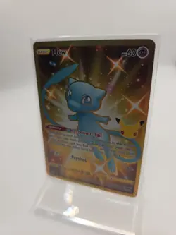 Pokemon TCG Celebrations Mew Gold Full Art Holo Card 25/25 Secret Rare - Image 2
