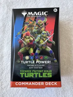 Magic The Gathering Teenage Mutant Ninja Turtles Commander Deck Turtle Power NEW - Image 1