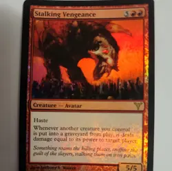 1x Stalking Vengeance FOIL Dissension NM MTG Rare MAGIC GATHERING NEVER PLAYED - Image 5