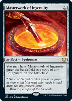 x1 Masterwork of Ingenuity R MTG Commander Adventures in the Forgotten Realms M/ - Image 1