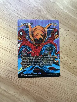Mtg. Saw in Half. Borderless. Marvel Universe Eternal-Legal. Pack Fresh - Image 1