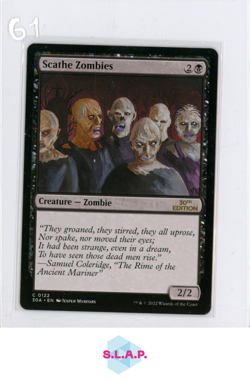 SCATHE ZOMBIES WIZARDS OF THE COAST MTG C0122 30TH ANN. EDITION EN - Image 1