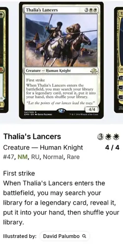 Thalia's Lancers Eldritch Moon Regular Rare Russian #47 - Image 3