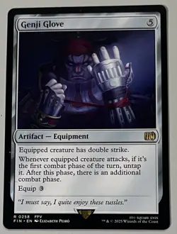 MTG Final Fantasy Genji Glove Artifact RARE REGULAR #0258 - Image 1
