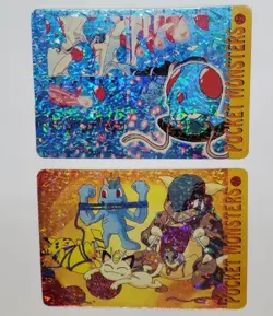 Pokemon Bandai Carddass Holo Prism Japanese VENDING Series Tentacool RARE - Mint - Image 1