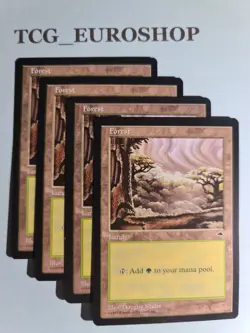 TEMPEST▪FOREST #349 (×4)▪ENGLISH▪1997▪MTG▪LP/NM #D0103 - Image 1