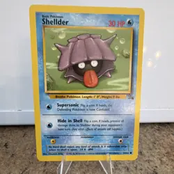 Shellder Fossil 54/62 Common Pokemon Unlimited English - NEAR MINT - Image 1
