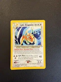 The Pokemon Company Light Dragonite 14/105 Neo Destiny Holo Rare 100 HP TCG - Image 1