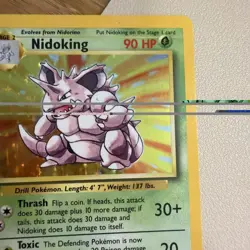 Pokemon TCG Nidoking 11/102 Base Set Holo Rare Unlimited - Image 4