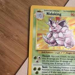 Pokemon TCG Nidoking 11/102 Base Set Holo Rare Unlimited - Image 5