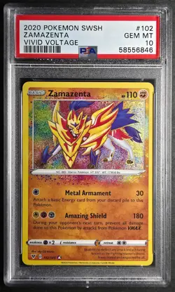 Pokemon 2020 Zamazenta #102 PSA 10 GEM MINT -- USA SHIPPING ONLY - Image 1