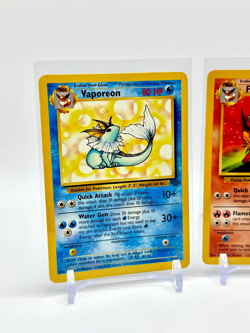 6 Rare Pokemon Cards Jungle - Nidoqueen Pidgeot Mime Vaporeon Jolteon Flareon - Image 3