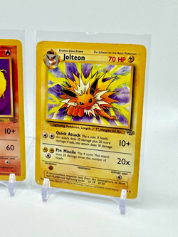 6 Rare Pokemon Cards Jungle - Nidoqueen Pidgeot Mime Vaporeon Jolteon Flareon - Image 5