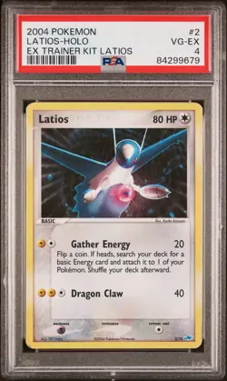 2004 POKEMON EX TRAINER KIT LATIOS #2 LATIOS-HOLO PSA 4 [Low Pop] POP 15 - Image 1