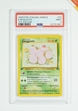 Pokemon PSA 9 Exeggcute #52 Jungle 1st Edition 2000 Italiano - Image 1
