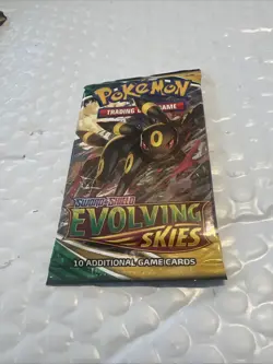 1x Evolving Skies Booster Pack Pokemon Factory Sealed (Umbreon ART) Unweighed 820650808777 - Image 1