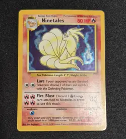 Pokemon TCG Ninetales Base Set Unlimited Holo Rare 12/102 WOTC English - Image 1