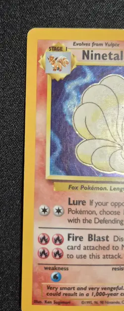 Pokemon TCG Ninetales Base Set Unlimited Holo Rare 12/102 WOTC English - Image 4