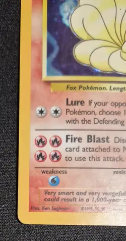 Pokemon TCG Ninetales Base Set Unlimited Holo Rare 12/102 WOTC English - Image 5