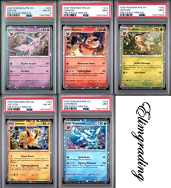 Pokemon Eeveelution Costco promo lot PSA (5 Slabs) - Image 1