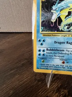 Pokemon Gyarados Second Print Base Set Holo Rare 006/102 1999 100 HP English - Image 5